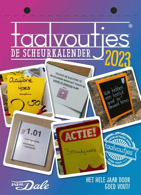 Taalvoutjes - de scheurkalender 2023